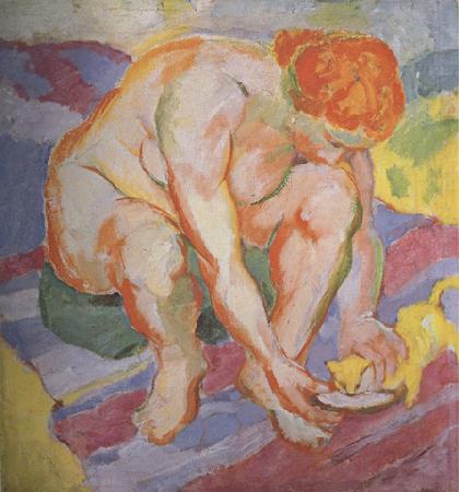 Franz Marc Nude with  Cat (mk34) oil painting picture